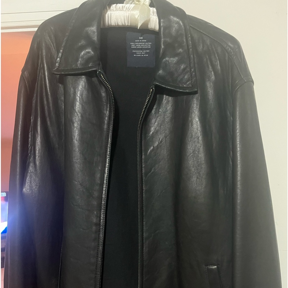 Nautica Black leather Jacket